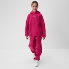 Костюм детский (худи, брюки) MINAKU: Basic Line KIDS, oversize, фуксия, рост 146 см 7810255 - фото 12513516