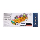 Автобус «Шестерёнки», свет и звук, работает от батареек, цвет жёлтый - фото 6635104