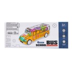 Автобус «Шестерёнки», свет и звук, работает от батареек, цвет синий - фото 3876607