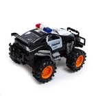 Машина радиоуправляемая «Дорожный патруль», работает от батареек, цвет чёрный - фото 6635132