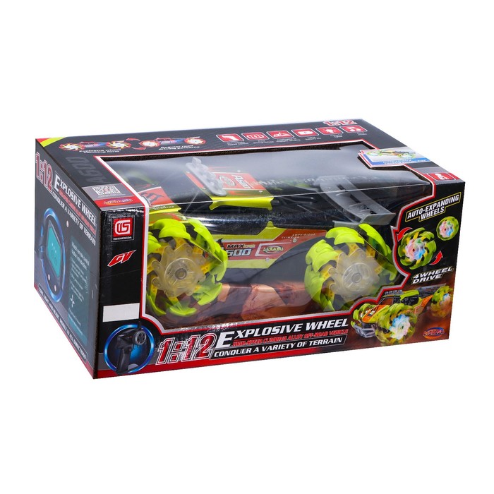 Машина радиоуправляемая A600 4WD, 1:12, управление жестами, кузов из металла, цвет зелёный 55054