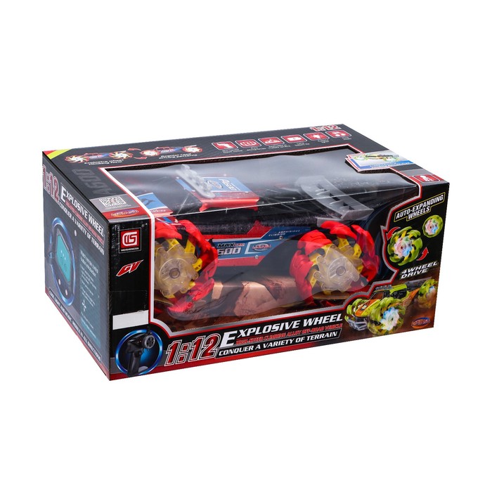 Машина радиоуправляемая A600 4WD, 1:12, управление жестами, кузов из металла, цвет красный 55055