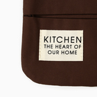 Набор кухонный Этель Kitchen, цвет. коричневый, варежка-прихватка 18х29 см, прихватка 19х19 см - Фото 3