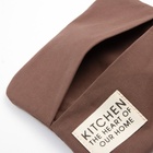 Набор кухонный Этель Kitchen, цвет. коричневый, варежка-прихватка 18×29 см, прихватка 19×19 см - Фото 5