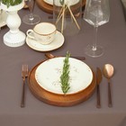 Скатерть «Этель» Kitchen 150×220 см, 100% хлопок, саржа 220 г/м², коричневая - Фото 3