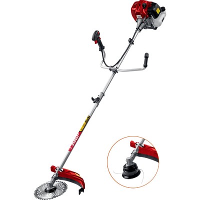 Бензотриммер ЗУБР КРБ-2500, 2500 Вт, 9000 об/мин, скос 47/25.5 см, леска 2.4 мм, М10×1.25 LH