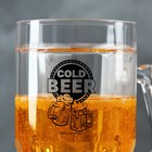 Кружка пивная охлаждающая Cold BEER, 420 мл, пластик - фото 26816058