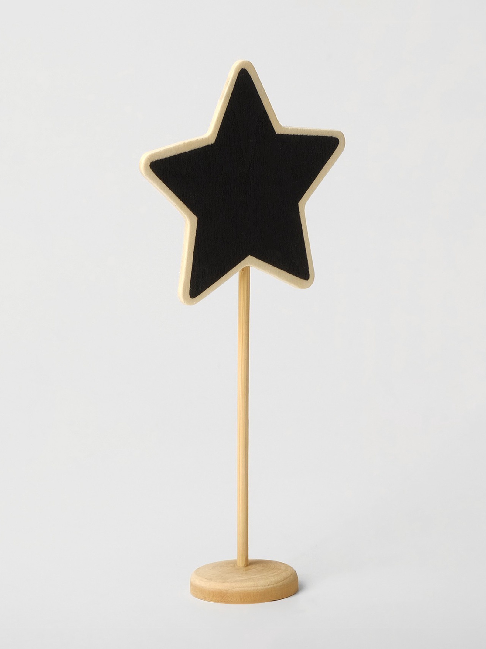 Меловой ценник "На ножке" 18x8,5, звезда, (фас 10шт), цвет чёрный ...