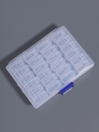 Органайзер для хранения мелочей, 24 баночки, 13×10×3.5 см, прозрачный - Фото 3