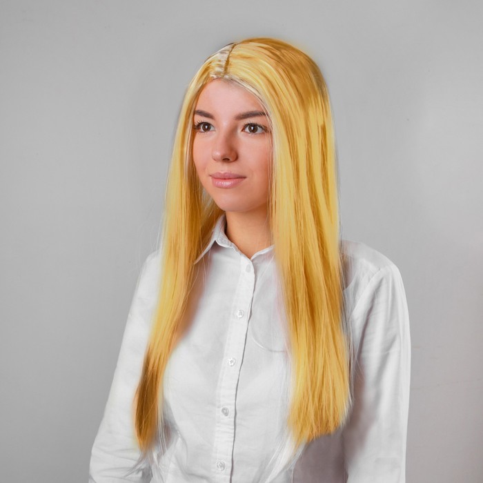 Карнавальный парик «Русалочка» блонд - золотистый - Фото 1