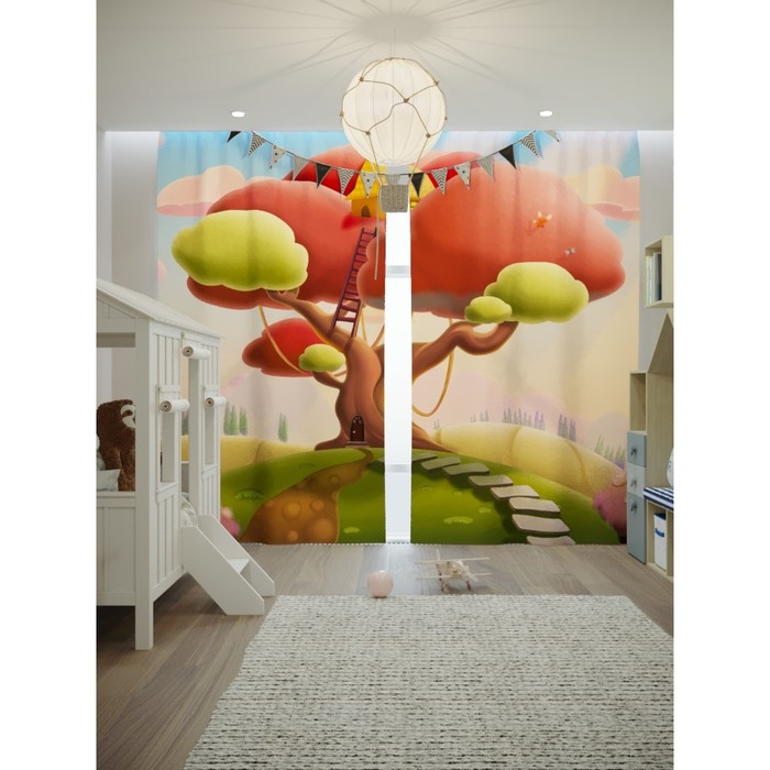 Фотошторы «Домик на дереве», размер 150 × 260 см, димаут - Фото 1