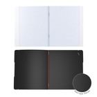 Тетрадь А5+, 48 листов в клетку ErichKrause "FolderBook Accent", сменная пластиковая обложка, блок офсет, белизна 100%, красная - фото 6635585