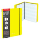 Тетрадь А5+, 48 листов в клетку ErichKrause "FolderBook Neon", сменная пластиковая обложка, блок офсет, белизна 100%, жёлтая - Фото 1