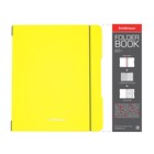 Тетрадь А5+, 48 листов в клетку ErichKrause "FolderBook Neon", сменная пластиковая обложка, блок офсет, белизна 100%, жёлтая - Фото 2