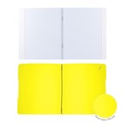 Тетрадь А5+, 48 листов в клетку ErichKrause "FolderBook Neon", сменная пластиковая обложка, блок офсет, белизна 100%, жёлтая - Фото 4