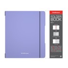 Тетрадь А5+, 2x48 листов в клетку ErichKrause "FolderBook Pastel", сменная пластиковая обложка, блок офсет, белизна 100%, фиолетовая - Фото 2