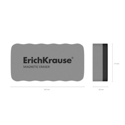 Стиратель для досок магнитный ErichKrause, 107×57 мм