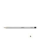 Набор карандашей чернографитных ErichKrause. ArtBerry, 6 штук, разной твёрдости, шестигранные, деревянные, серебристый корпус 9093658