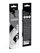 Набор карандашей чернографитных ErichKrause. ArtBerry, 6 штук, разной твёрдости, шестигранные, деревянные, серебристый корпус - Фото 15