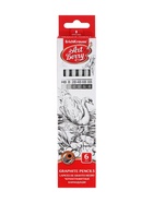 Набор карандашей чернографитных ErichKrause. ArtBerry, 6 штук, разной твёрдости, шестигранные, деревянные, серебристый корпус - Фото 18