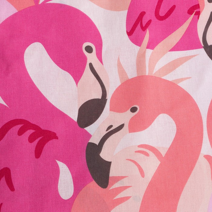 Постельное бельё Этель 1,5 сп "Flamingo garden" 143х215 см, 150х214 см, 50х70 см -1 шт, 100% хлопок, бязь - фото 1906025444