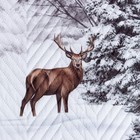 Покрывало "Этель" 1,5 сп Snow forest, 145х210см, микрофибра 9079344 - фото 10786791