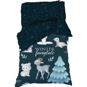 Новый год. Постельное бельё Этель 1,5 сп "Winter fairytale" 143х215 см, 150х214 см, 50х70 см-1 шт, бязь, 100% хлопок 7655003