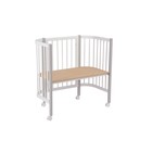 Кроватка детская Polini kids Simple 105, приставная, цвет белый-серый - фото 115651477