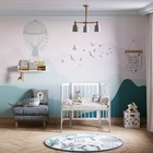 Кроватка детская Polini kids Simple 105, приставная, цвет белый-серый - фото 119046800 Кроватка детская Polini kids Simple 105, приставная, цвет белый-серый - фото 119046800