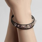 Браслет-пружинка «Аметист» галтовка на каучуковом тросе, 6 см - Фото 3