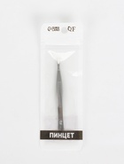 Пинцет скошенный, узкий, 9 × 0,6 см, на блистере, цвет серебристый - фото 809603530