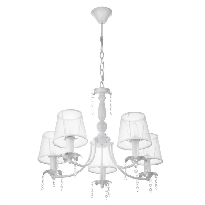 Люстра 2148/5 E14 40 Вт белый 55×55×36 см BayerLux - Фото 1