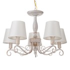 Люстра 2149/5 E14 40Вт белый с золотой патиной 57х57х38 см BayerLux - фото 21657431