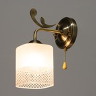 Бра 2186/1 E27 40 Вт бронза 22×11×20 см - фото 4058237