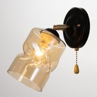 Бра 2196/1 E27 40Вт черно-золотой 16х11х20 см - фото 21657559