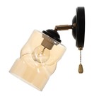 Бра 2196/1 E27 40Вт черно-золотой 16х11х20 см - фото 21657561