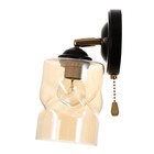 Бра 2196/1 E27 40Вт черно-золотой 16х11х20 см - фото 21657562