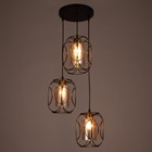 Светильник BayerLux 2093/3BK E27 40 Вт черный - фото 43001490