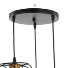 Светильник BayerLux 2093/3BK E27 40 Вт черный - фото 43001493