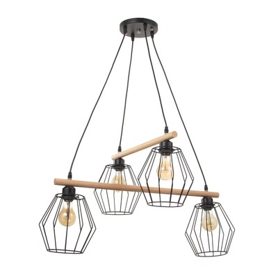 Светильник 2097/4BK E27 40 Вт черный 70×50×90 см BayerLux