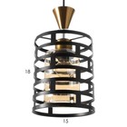 Светильник BayerLux 2105/1BK E27 40Вт черный 12х12х100 см - фото 47270502