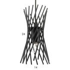 Светильник BayerLux 2114/1BK E27 40 Вт черный 15×15×100 см - фото 3784242