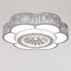 Люстра с ПДУ «Гранде» LED 60 Вт 3000-6000К белый 50×50×9 см BayerLux - фото 5033350