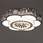 Люстра с ПДУ «Гранде» LED 60 Вт 3000-6000К белый 50×50×9 см BayerLux - фото 5033353