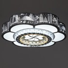 Люстра с ПДУ «Гранде» LED 160 Вт 3000-6000К белый 50×50×9 см BayerLux - фото 4368622