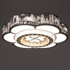 Люстра с ПДУ «Гранде» LED 160 Вт 3000-6000К белый 50×50×9 см BayerLux - фото 4368624