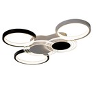 Люстра с ПДУ «Монро» 5хLED 100 Вт 3000-6000К черно-белый 60×42 см BayerLux - фото 5033362