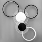 Люстра с ПДУ «Монро» 5хLED 100 Вт 3000-6000К черно-белый 60×42 см BayerLux - фото 5033366