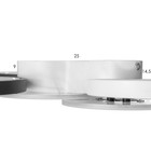 Люстра с ПДУ «Монро» 5хLED 100 Вт 3000-6000К черно-белый 60×42 см BayerLux - фото 5033368