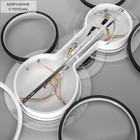 Люстра с ПДУ "Мноро" 8хLED 250Вт 3000-6000К черно-белый 114х76 см BayerLux 7503268